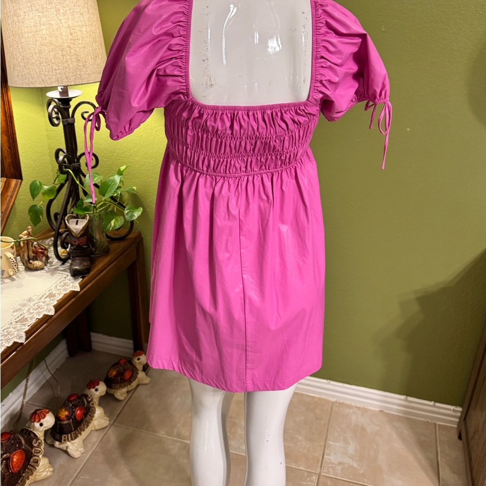 TCEC Vibrant Pink Gathered Dress - Picture 10 of 17